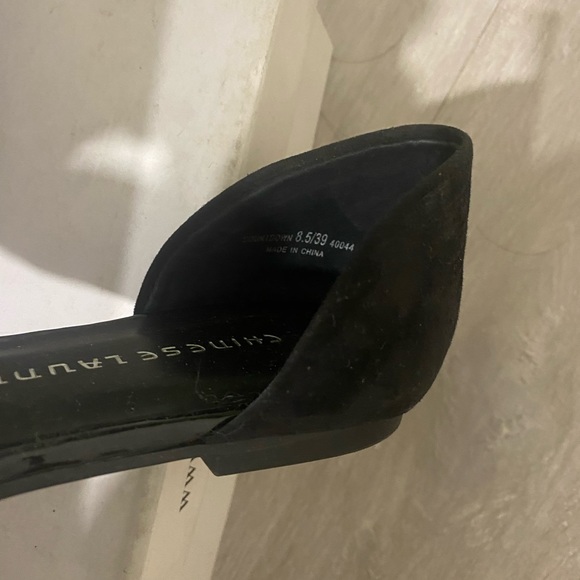 Chinese Laundry Black Open Toe Flat - Picture 6 of 7